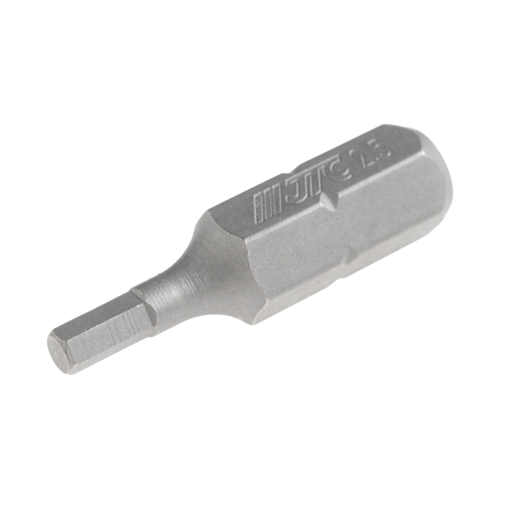 Бита HEX H2.5х25мм 1/4" DR 6-ти гранная S2 JTC JTC-11525025