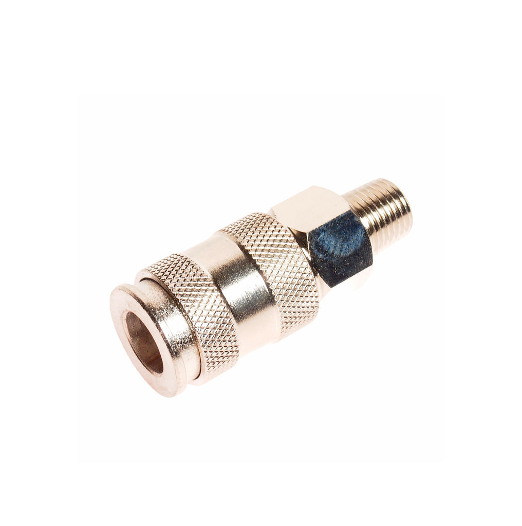Переходник для компрессора M1/4" быстросъемный с клапаном наружная резьба JTC JTC-D20SMA
