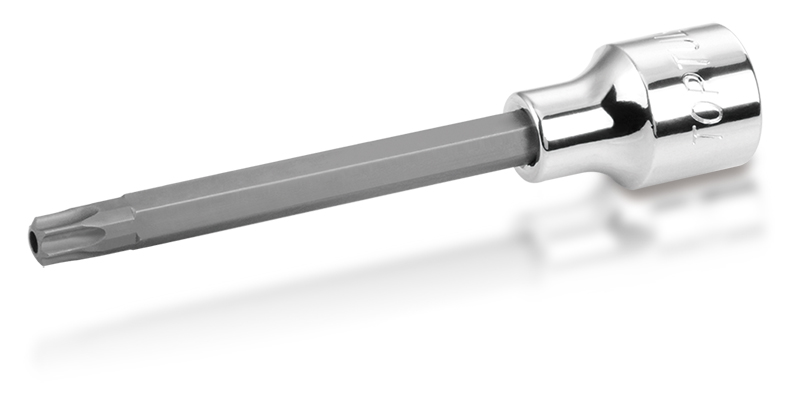 Головка торцевая TORX 1/2" T40 L=120 мм с отверстием TOPTUL