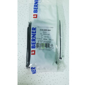 Ленточный хомут с нейлоновым язычком черный 102х2,5 (уп.100шт.) BERNER