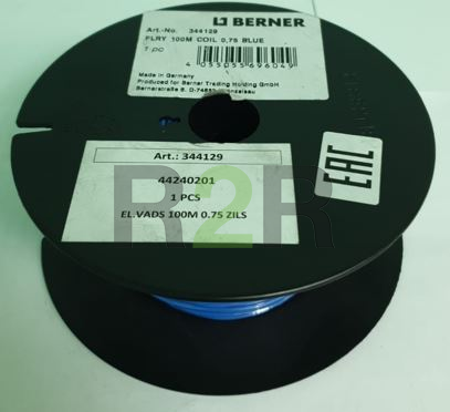 Провода FLY с одиночной изоляцией синий 0,75   BERNER