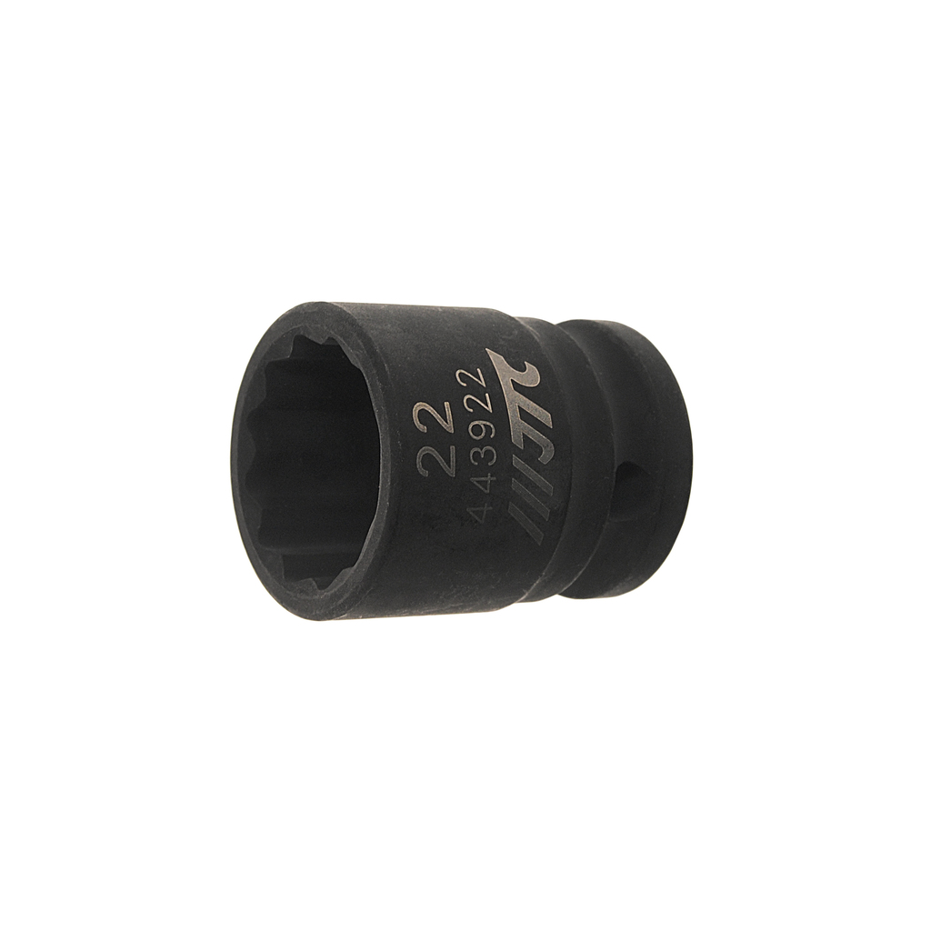 Головка торцевая 1/2" 22мм 12-ти гранная ударная L=38мм JTC JTC-443922