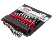 Набор ключей комбинированных 8-17мм 9 предметов в холдере укороченные JTC