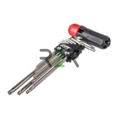 Набор ключей TORX T10Н-Т50H Г-образных 9 предметов JTC