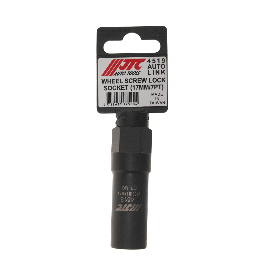 Головка для секретной гайки колеса 1/2” 17x70мм 7-ми гранная (TOYOTA HYUNDAI HONDA) JTC JTC-4519