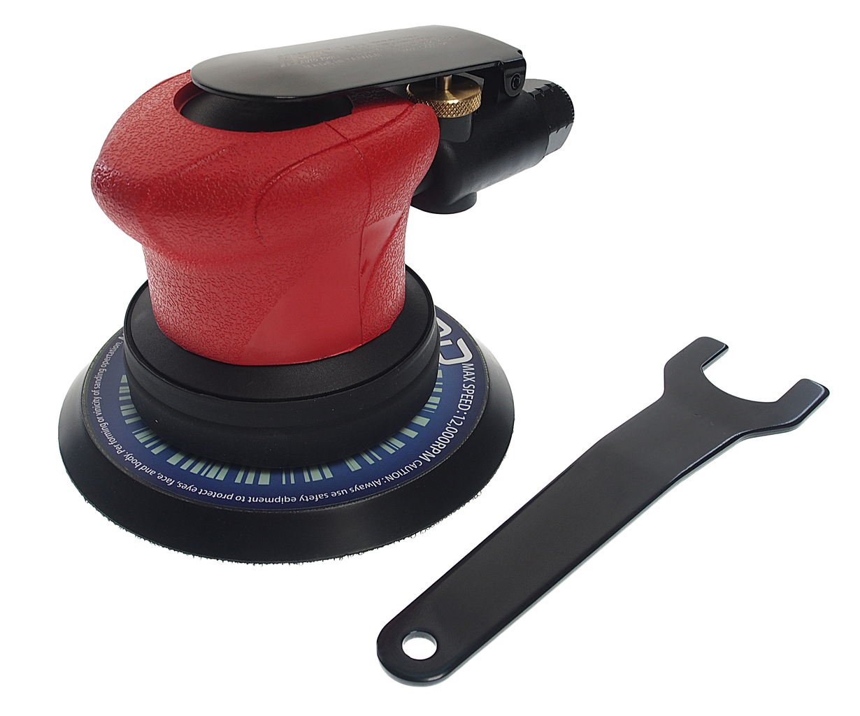 Машинка пневматическая шлифовальная 12000об/мин.,90PSI,диск 5",(без отверстия) орбита 5мм JTC JTC-7935