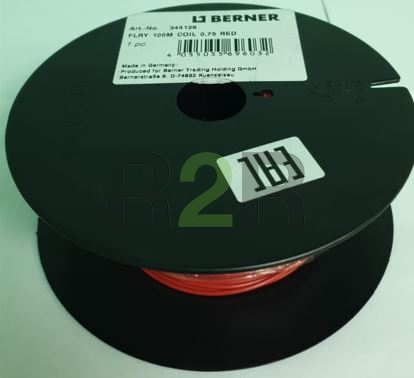 Провода FLY с одиночной изоляцией красный 0,75 BERNER