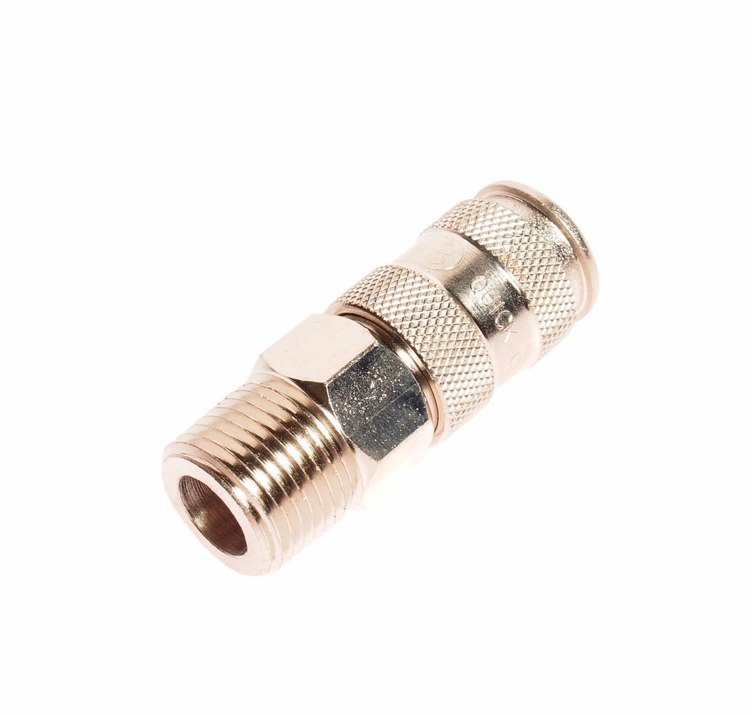 Переходник для компрессора M1/2" быстросъемный с клапаном наружная резьба JTC JTC-D40SMA