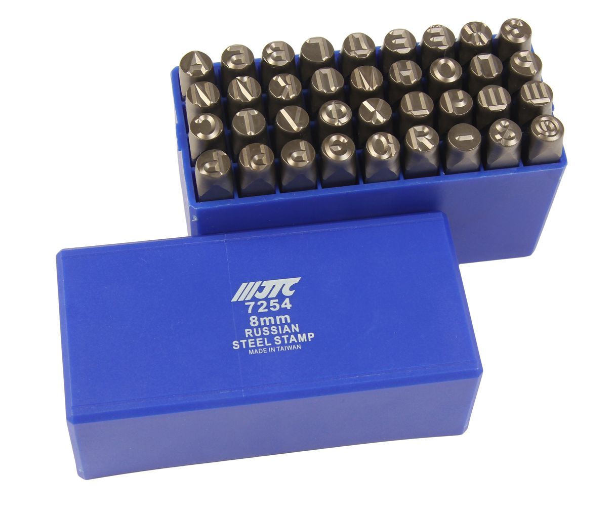 Клейма буквенные кириллица 8мм (HRC 60+-2град. DIN 1451) JTC JTC-7254