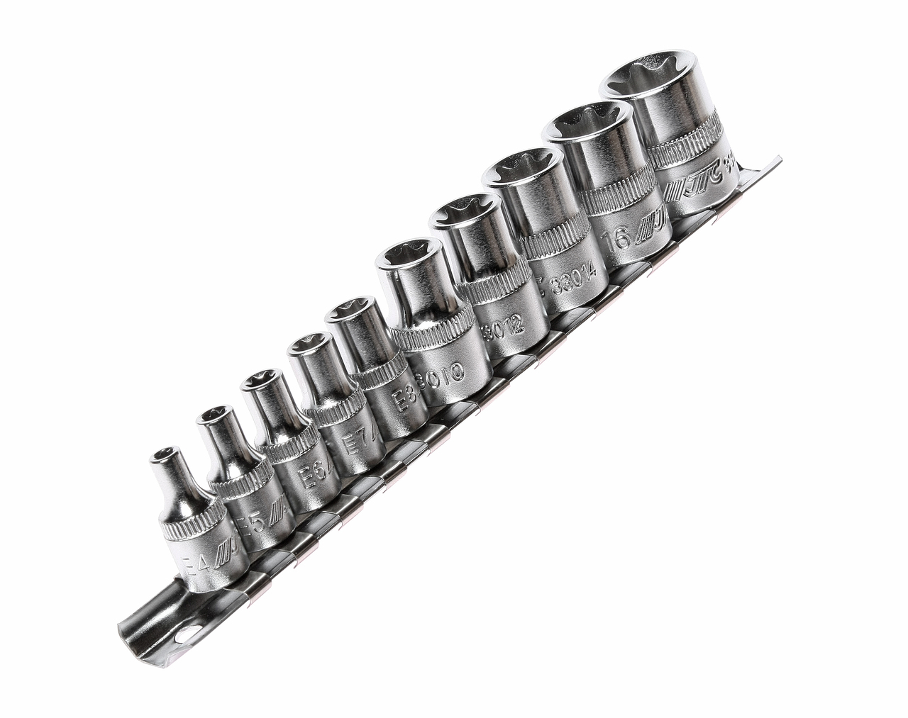 Набор головок торцевых 1/4"-3/8" TORX Е4-Е18 10 предметов JTC JTC-3901