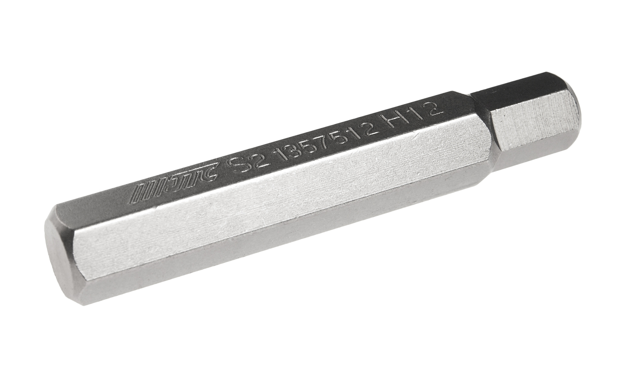 Бита HEX H12х75мм 10мм 6-ти гранная удлиненная S2 JTC JTC-1357512