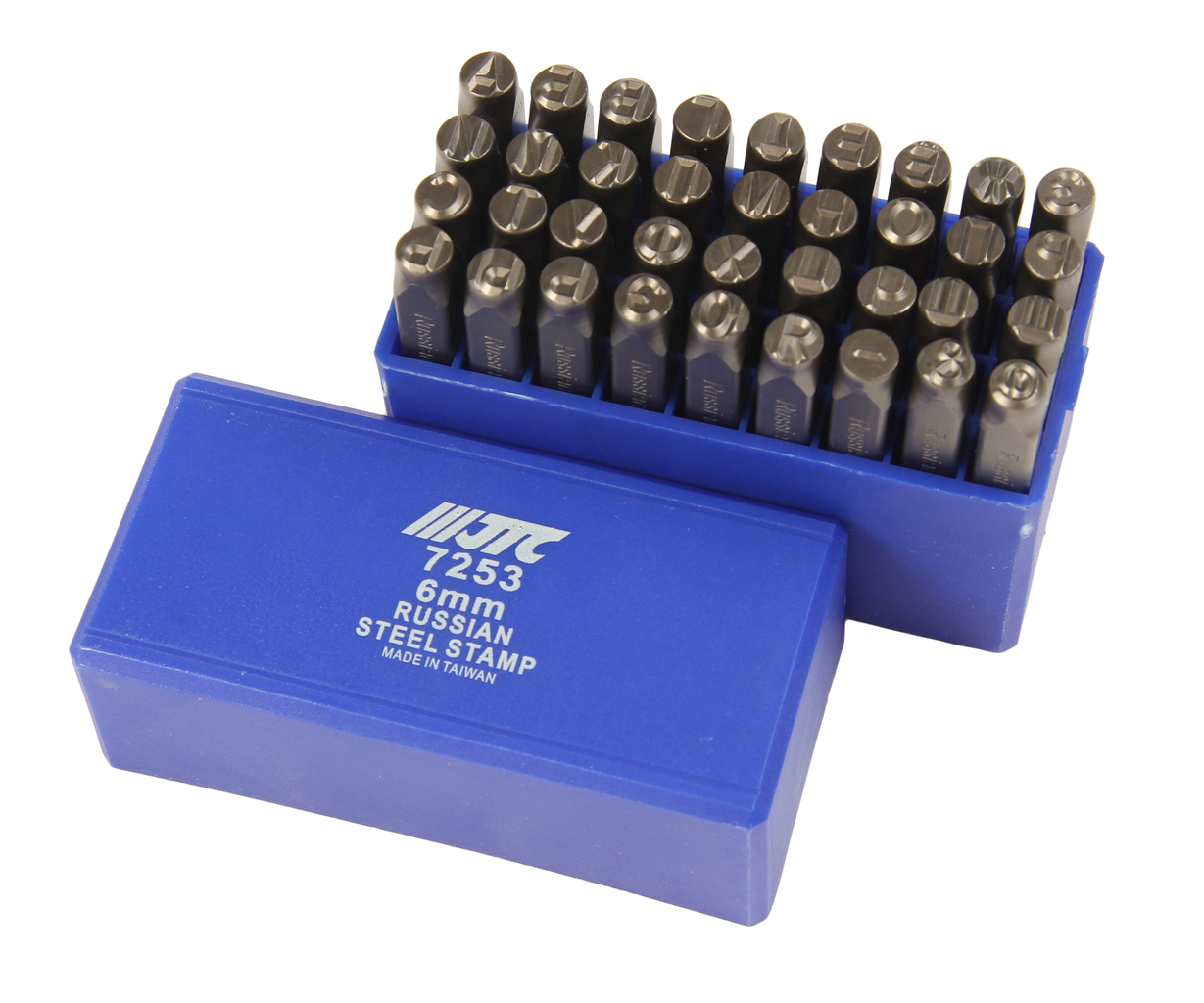 Клейма буквенные кириллица 6мм (HRC 60+-2град. DIN 1451) JTC JTC-7253