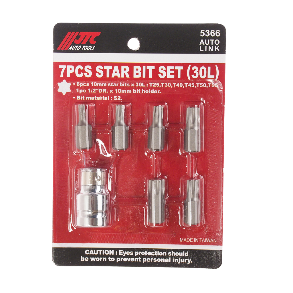 Набор бит 1/2" TORX Т25-55 7 предметов JTC JTC-5366