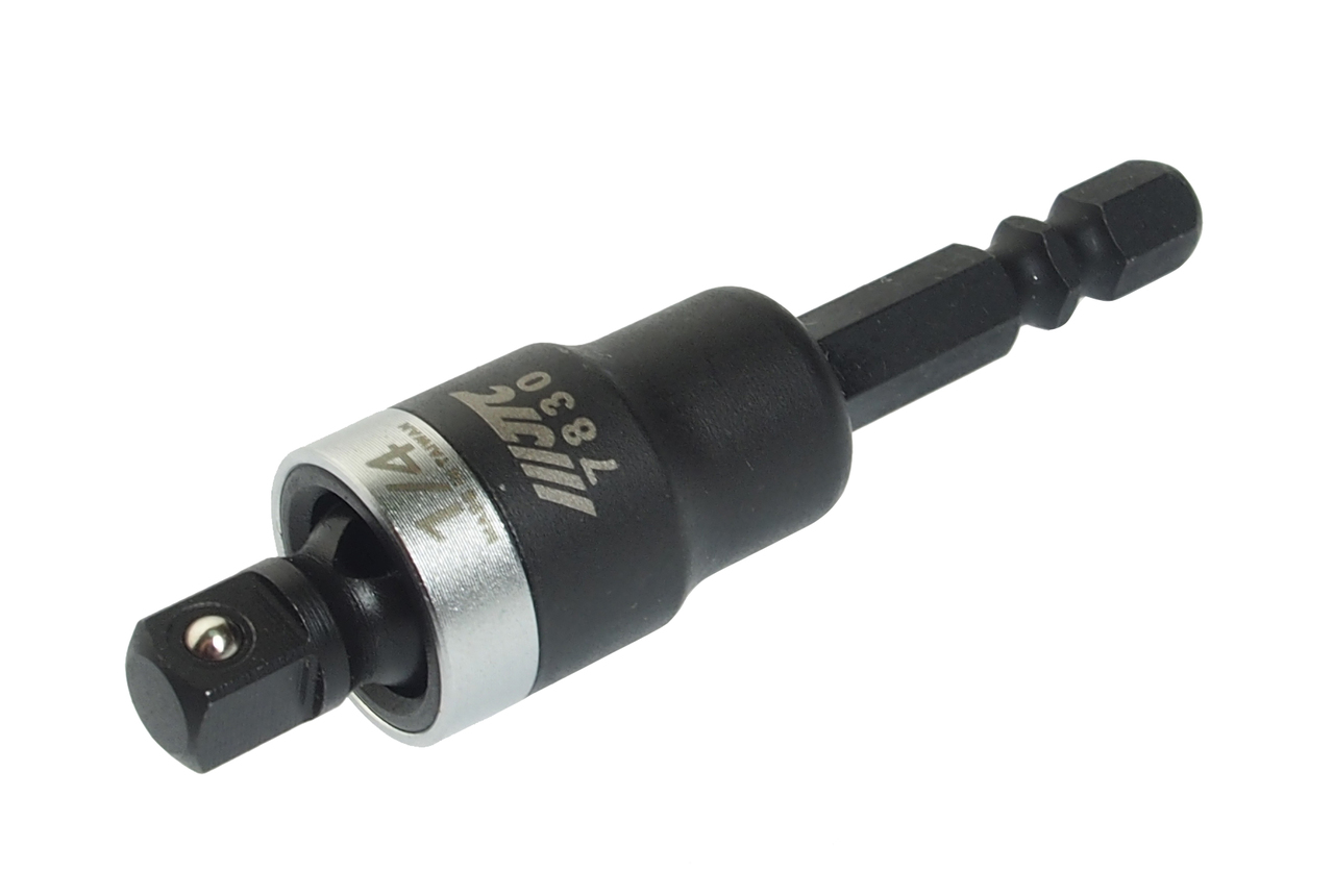 Адаптер 1/4"х1/4" (6.35мм) карданный под шуруповерт JTC JTC-7830