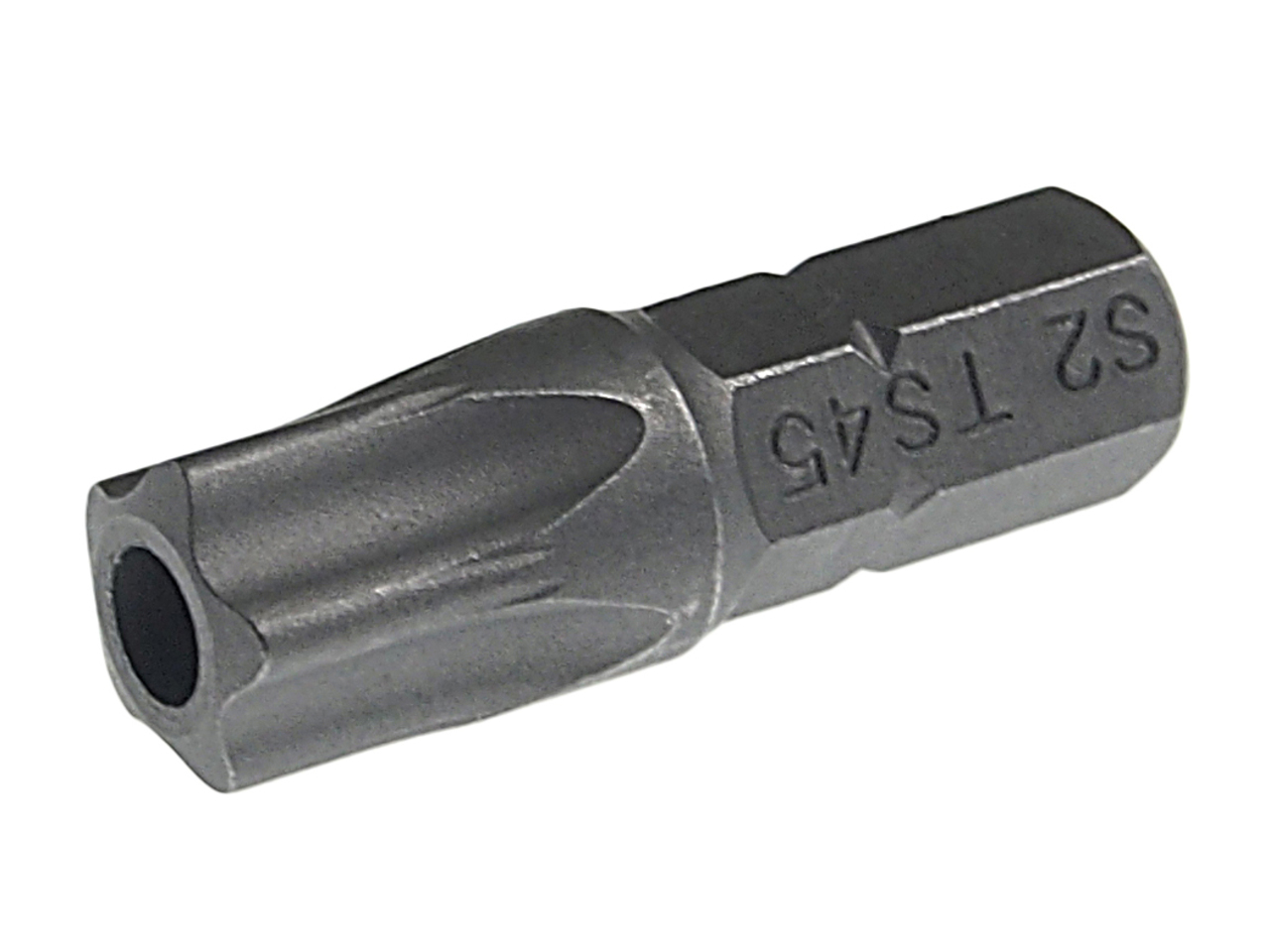 Бита TORX TS45Hх25мм 1/4" 5-ти гранная с отверстием JTC JTC-1192545