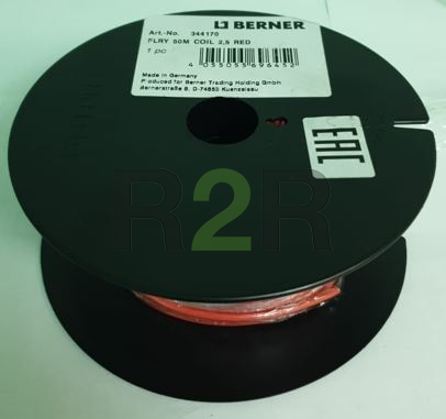 Провода FLY с одиночной изоляцией красный 2,5 BERNER