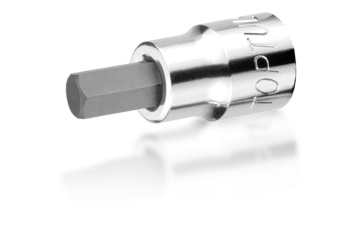 Головка торцевая с шестигранной вставкой HEX 1/4" 10 мм L=37 мм TOPTUL BCDA0810