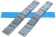 Грузики балансировочные адгезивные FE-080 5-10 гр (Синий скотч, Zn) (БП) 100 шт/упак.