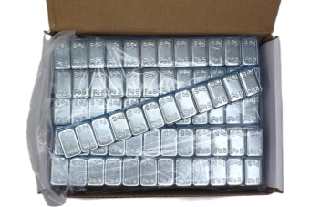 Грузики балансировочные адгезивные 12×5 гр (Синий скотч) (Zn) 50 шт/упак.