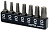 Набор бит 1/4" TORX T10-T40 7 предметов TOPTUL  GAAV0702