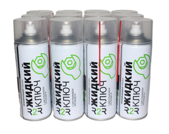 Жидкий ключ с дисульфидом молибдена (проникающая смазка), баллон  520 мл  (12 шт/упаковка)