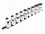 Набор головок торцевых 1/2" TORX Е10-Е24 9 предметов JTC JTC-H409E