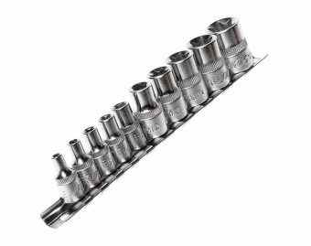 Набор головок торцевых 1/4"-3/8" TORX Е4-Е18 10 предметов JTC JTC-3901