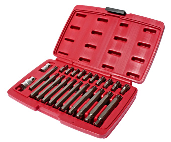 Набор бит 1/2" 3/8" RIBE RM5-RM14 2 держателя 23 предмета в кейсе JTC JTC-5715