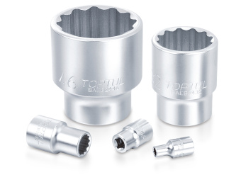 Головка торцевая 12-гранная 1/4" 4 мм TOPTUL