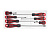 Набор отверток усиленных SL5.5x100 SL6.5x38 SL6.5x150 PH1x75 PH2x38,150 PH3x200 7 предметов JTC JTC-7643