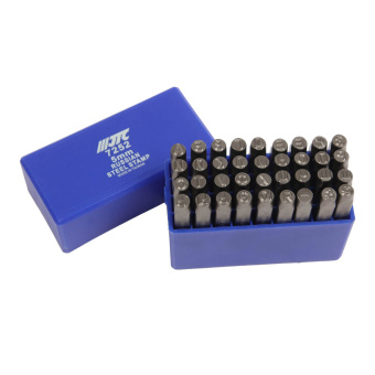 Клейма буквенные кириллица 5мм (HRC 60+-2град. DIN 1451) JTC JTC-7252